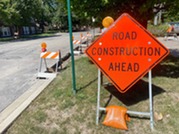 Street resurfacing and curb construction in Oak Park