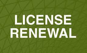 License renewal graphic