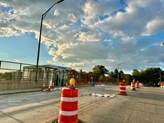 East Avenue bridge repairs construction
