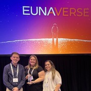 Jack Malec, Vanessa Matheny and Noemy Diaz at the Eunaverse Conference in Orlando, Fla.