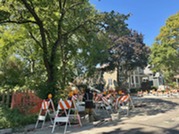 Street resurfacing at Thomas Street and Lombard Avenue