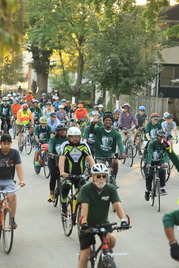 Riders at Tour de Proviso bike ride