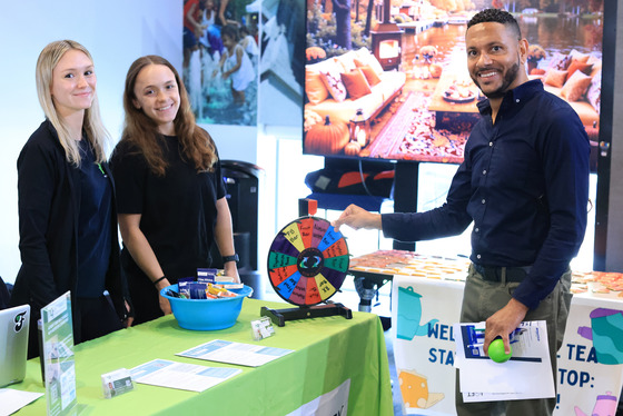 Customer Service Representative Carlton McBeth visiting the 2025 Health & Wellness Fair