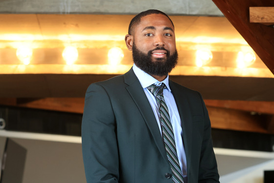 Officer Daveon Finley at his swearing-in ceremony in November 2025