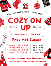 Arts Council Cozy On Up Artisan Market graphic