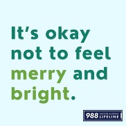988 graphic - it's okay to not feel merry and bright