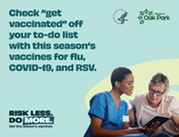 Oak Park Public Health vaccine advertisement