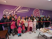 OPRF Chamber of Commerce ribbon cutting for Frick Kids Art at 130 Madison St. in 2026.