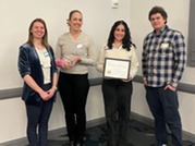 Village staff accepting Energy Team of the Year award though ComEd Strategic Energy Management program.