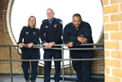 Residential Beat Officers Christine Simkus, Raphael Finn Murphy and Eric Locke