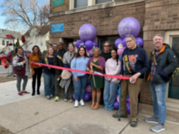 Ribbon-cutting ceremony for Serendib House in the Oak Park Arts District