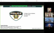 Screenshot of Police RBO virtual neighborhood meeting on March 18, 2026.