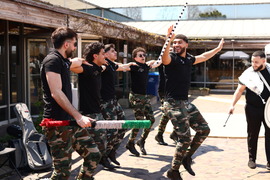 Dancers perform at the Village's 2025 Arab American Heritage Month Celebration.