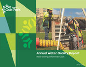 Cover of annual water quality report published in 2026.