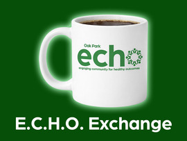 ECHO Exchange coffee mug graphic