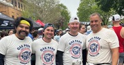 Members of the Oak Park Fire Department competing at the 2026 Good Life Race