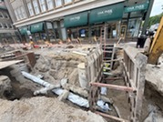 New water main installed under the existing main on Oak Park Avenue just south of Lake Street.