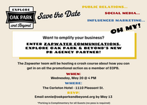 Save the Date flyer for Zapwater Communications workshop