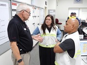 Deputy Public Works Director Erin Duffy participating in emergency management training in College Station, Texas.