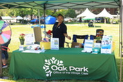 Village Clerk Christina Waters at her booth at the 2026 A Day in Our Village festival