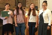 Clerk Christina Waters with participants in the 2025 Junior Deputy Clerk program.