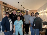 Village staff attending the E.C.H.O. Exchange on June 26 at the Onion Roll.