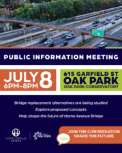 Home Avenue bridge public information meeting infographic