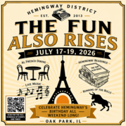 Hemingway District Fun Also Rises event infographic