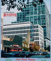Oak Park featured on the cover of July 2026 edition of Northern Illinois Real Estate magazine.