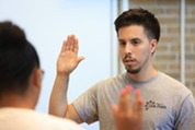 Francisco Silva is sworn in as the Village's Animal Control Officer on July 29, 2026