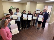 Participants in the first Oak Park Workforce Academy at the Office of Economic Vitality