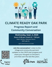 Climate Ready Progress Report event infographic