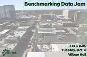 Benchmarking data jam infographic for Oct. 6, 2026 event