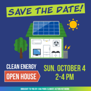 OPCAN Clean Energy Open Houses 2026 infographic