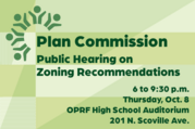Plan Commission zoning hearing infographic