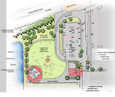 Site plan for amphiteater