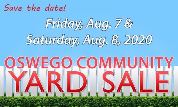 Community yard sale save the date