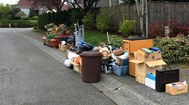 Spring cleanup trash