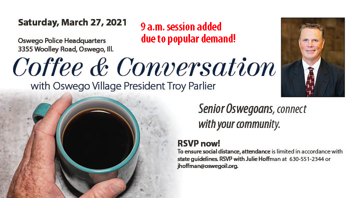 Coffee & Conversation is March 27