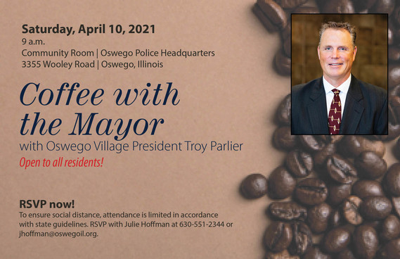 Coffee with the Mayor is April 10