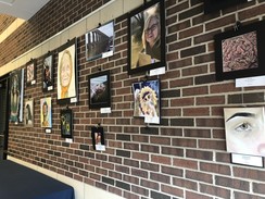 Art on display at Village Hall