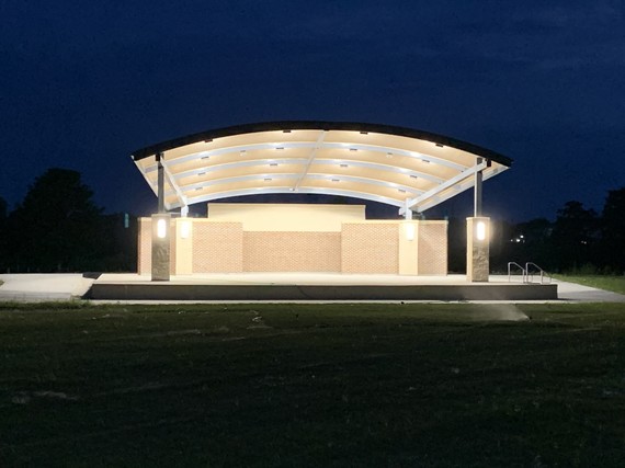 amphitheater at night