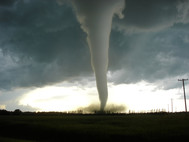 Tornado near farm