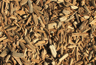 Wood chips pile