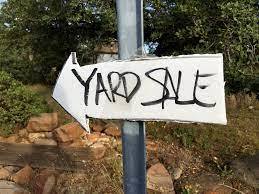 yard sale sign