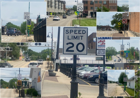 20 mph signs