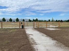 dog park rough opening