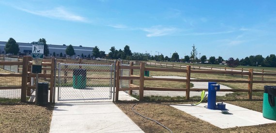 Dog park entrance