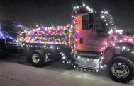pink holiday truck caravan