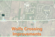 Wolfs Crossing improvements map title